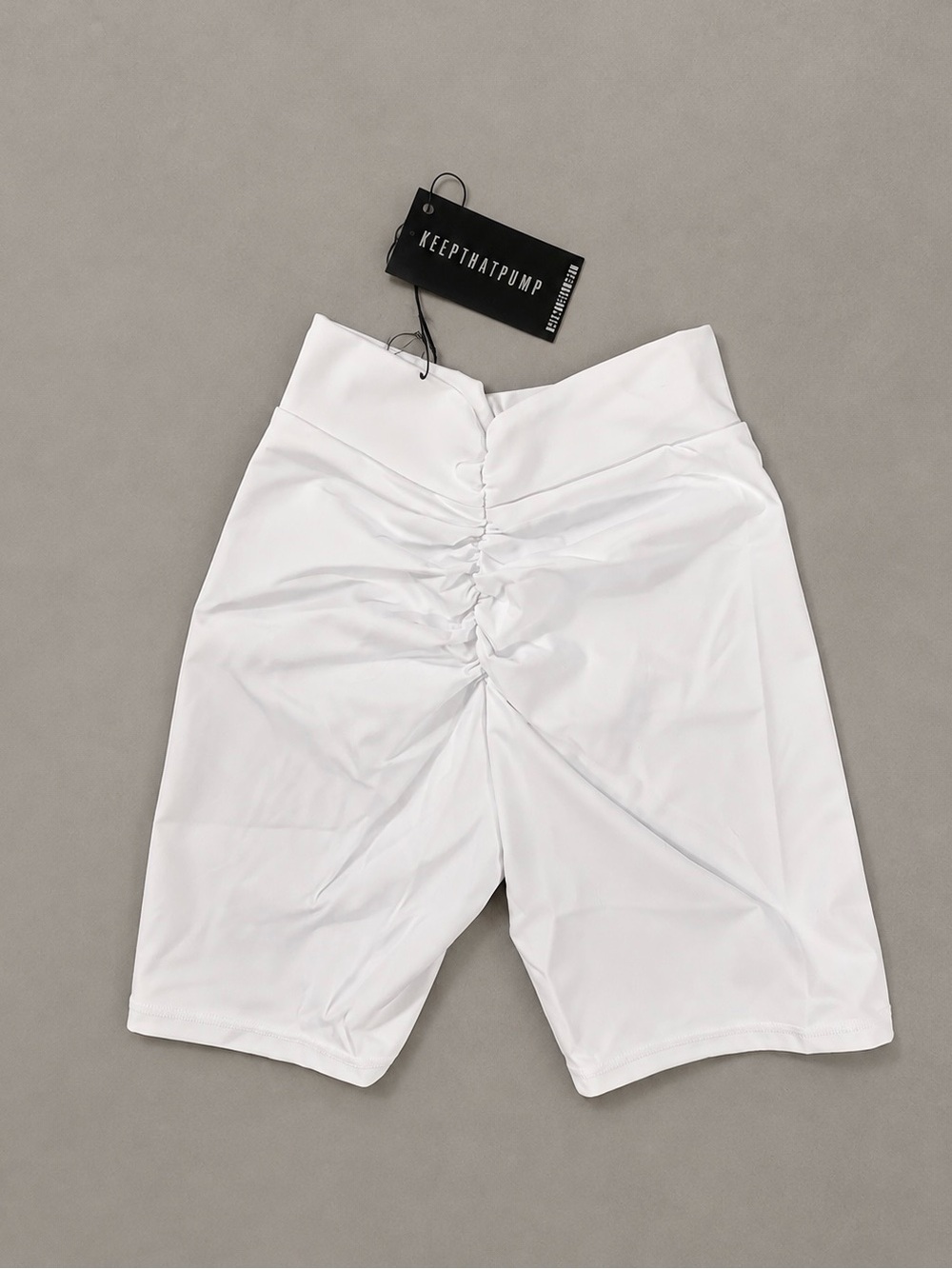 KTP V-Back Scrunch Shorts 🤍 White